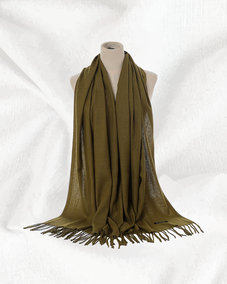 Women's Winter Warm Scarf (Olive Green)